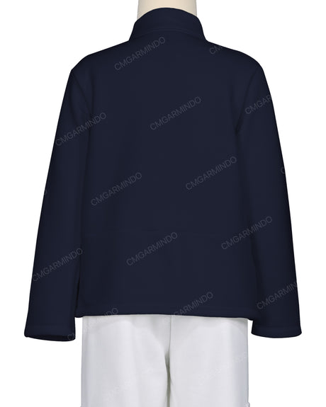 High Neck 1/4 Zip Panel Sweatshirt