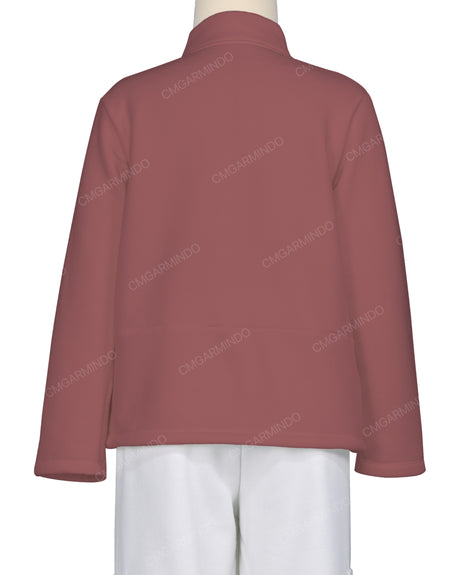 High Neck 1/4 Zip Panel Sweatshirt