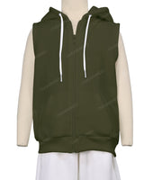 Sleeveless Zip-Up Hoodie
