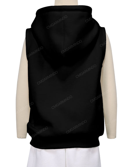 Sleeveless Zip-Up Hoodie