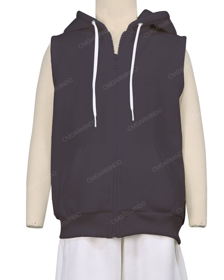 Sleeveless Zip-Up Hoodie