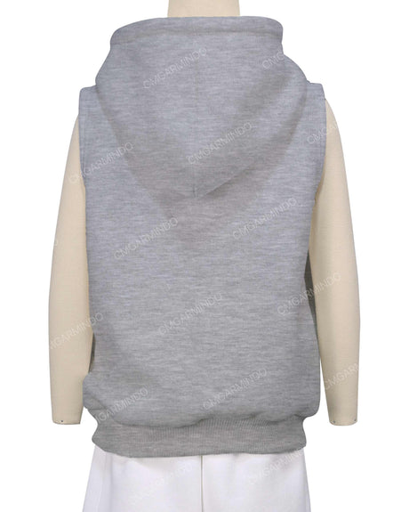 Sleeveless Zip-Up Hoodie