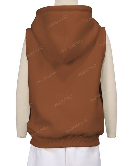 Sleeveless Zip-Up Hoodie
