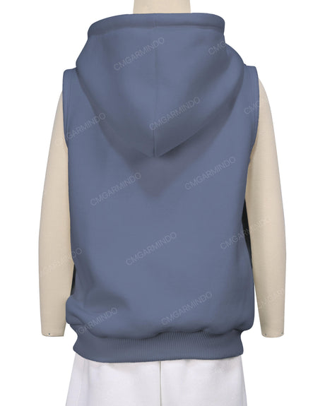 Sleeveless Zip-Up Hoodie