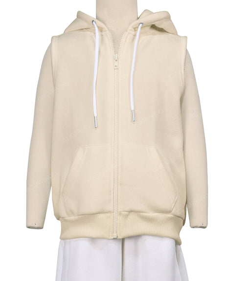 Sleeveless Zip-Up Hoodie
