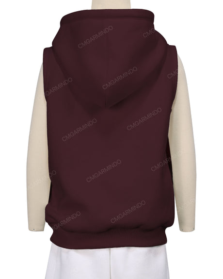 Sleeveless Zip-Up Hoodie