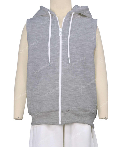 Sleeveless Zip-Up Hoodie