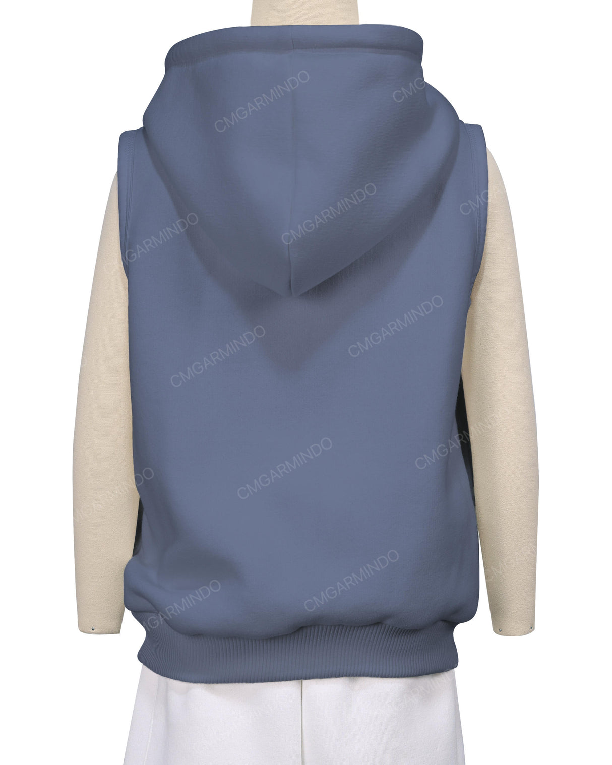 Sleeveless Zip-Up Hoodie