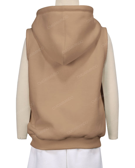 Sleeveless Zip-Up Hoodie
