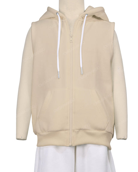 Sleeveless Zip-Up Hoodie