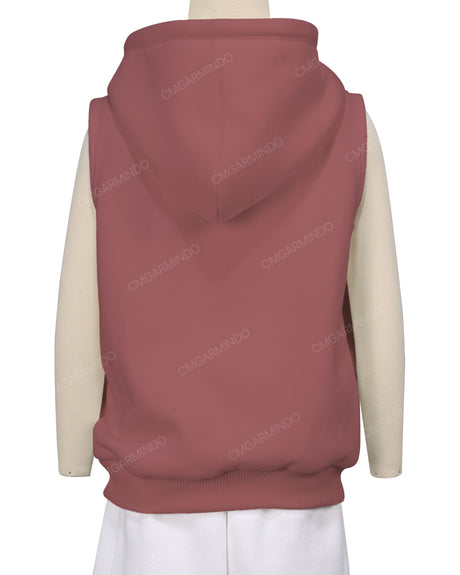 Sleeveless Zip-Up Hoodie