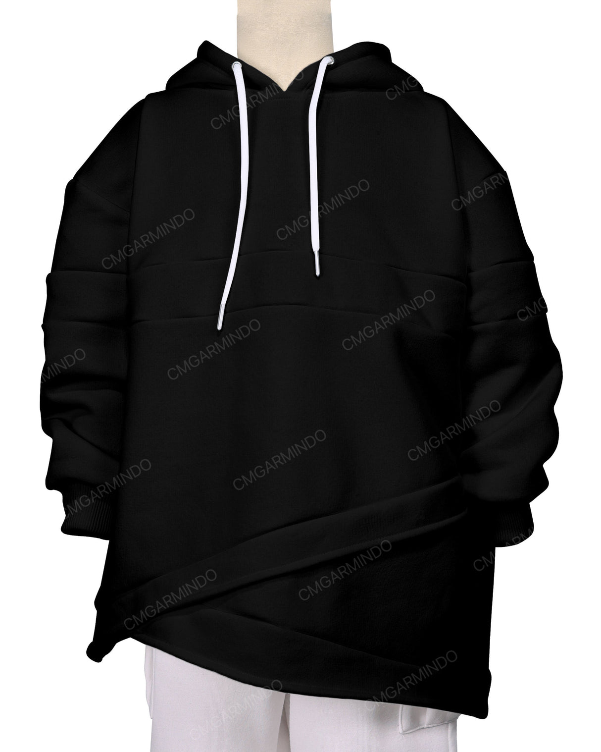 Panel Asymmetrical Hoodie