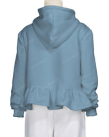 Ruffle Hem Hoodie