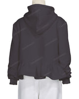 Ruffle Hem Hoodie