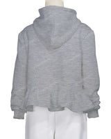 Ruffle Hem Hoodie