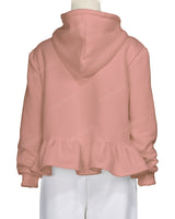 Ruffle Hem Hoodie
