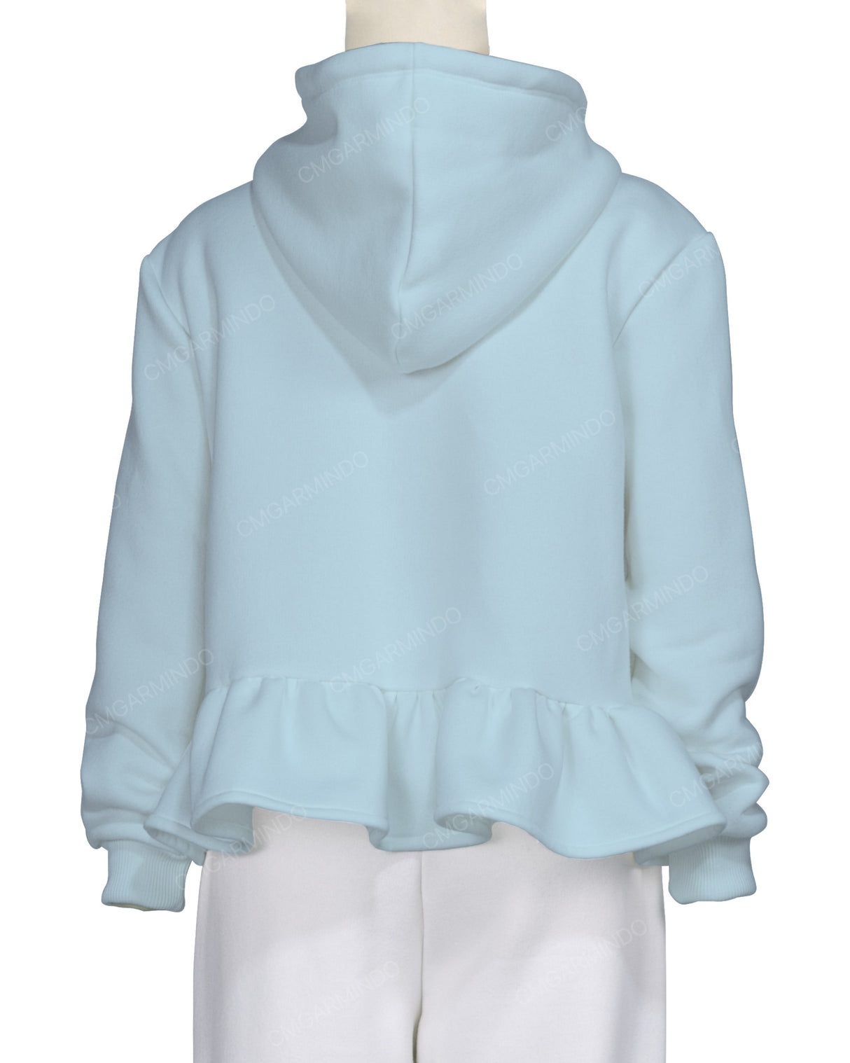 Ruffle Hem Hoodie