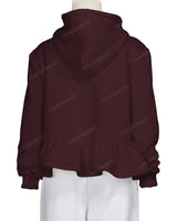 Ruffle Hem Hoodie