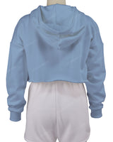 Raw Edge Crop Hoodie