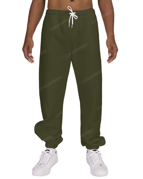 Regular Elastic Hem Sweatpants