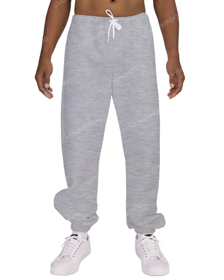 Regular Elastic Hem Sweatpants