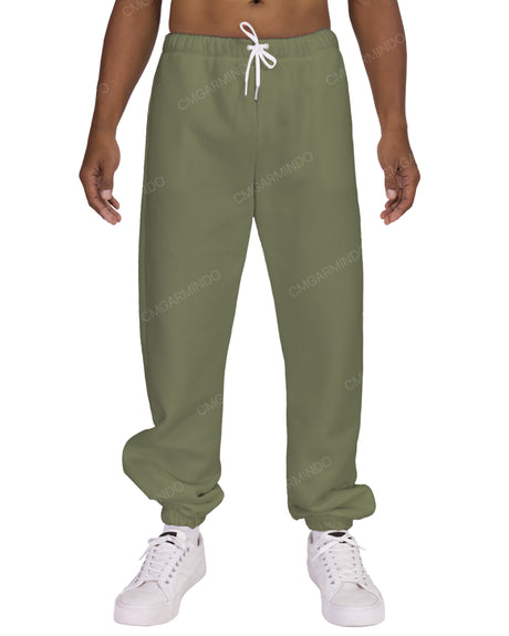 Regular Elastic Hem Sweatpants