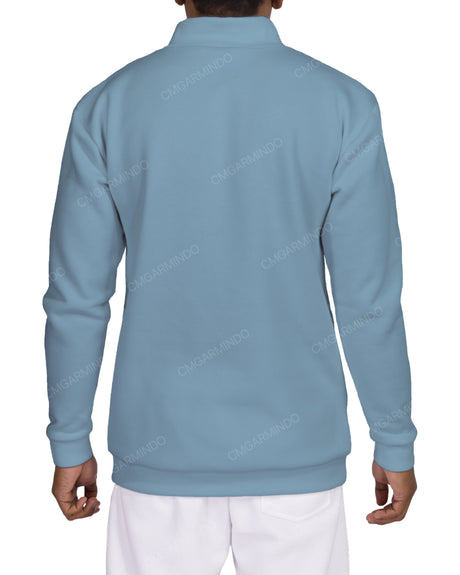 1/4 Zip High Neck Sweatshirt