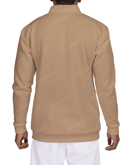 1/4 Zip High Neck Sweatshirt