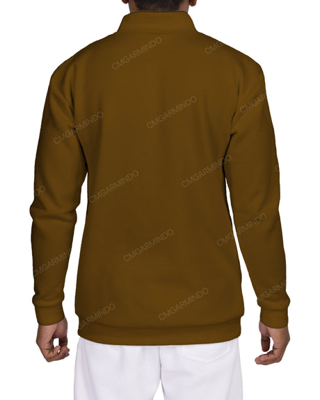 1/4 Zip High Neck Sweatshirt