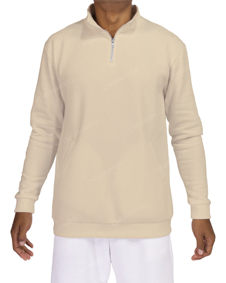 1/4 Zip High Neck Sweatshirt