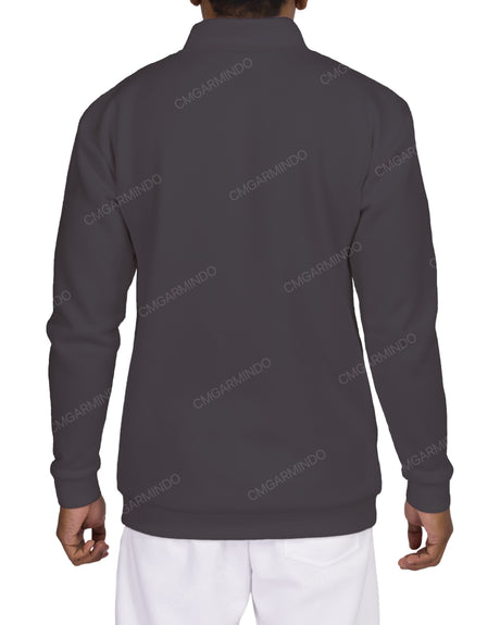 1/4 Zip High Neck Sweatshirt