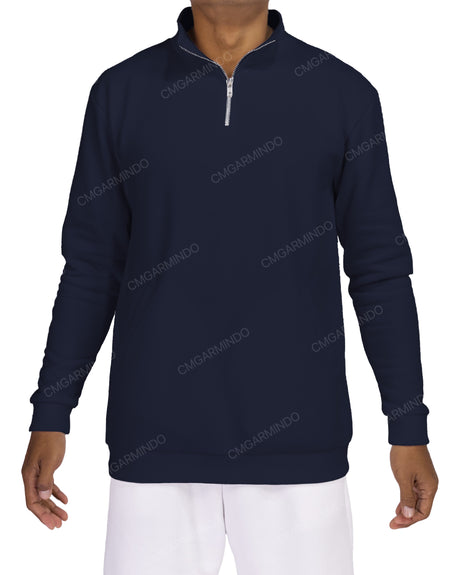 1/4 Zip High Neck Sweatshirt