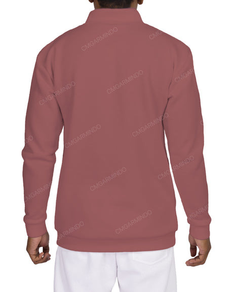 1/4 Zip High Neck Sweatshirt