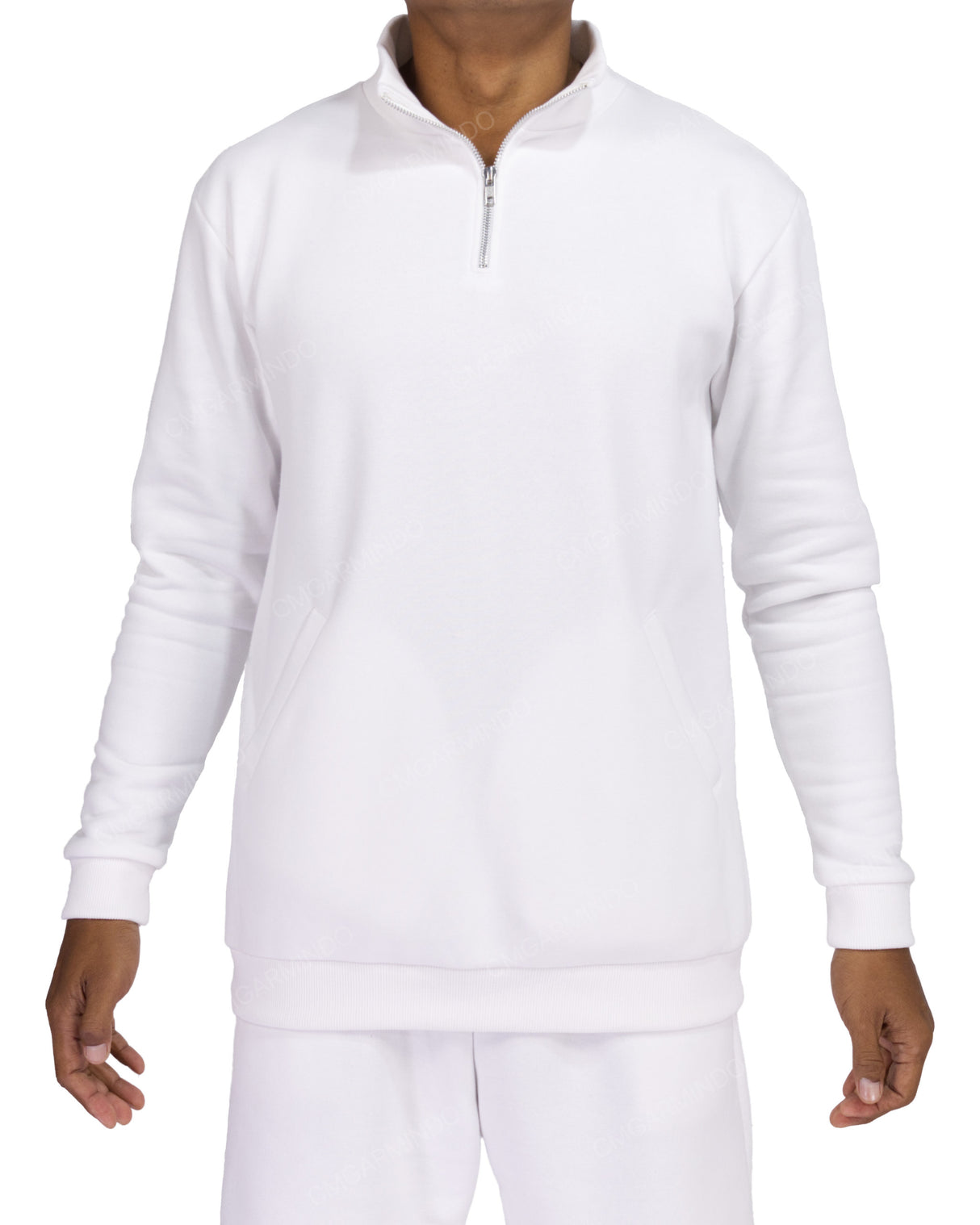 1/4 Zip High Neck Sweatshirt