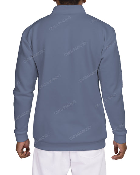 1/4 Zip High Neck Sweatshirt