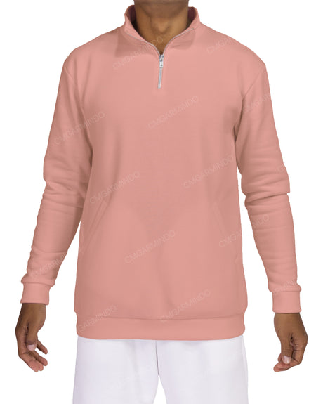 1/4 Zip High Neck Sweatshirt