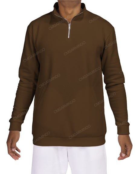 1/4 Zip High Neck Sweatshirt