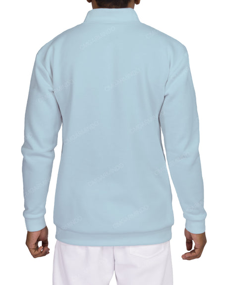 1/4 Zip High Neck Sweatshirt