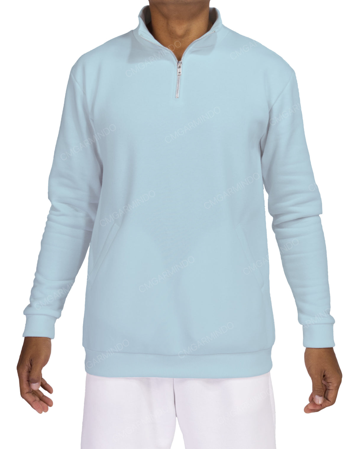 1/4 Zip High Neck Sweatshirt