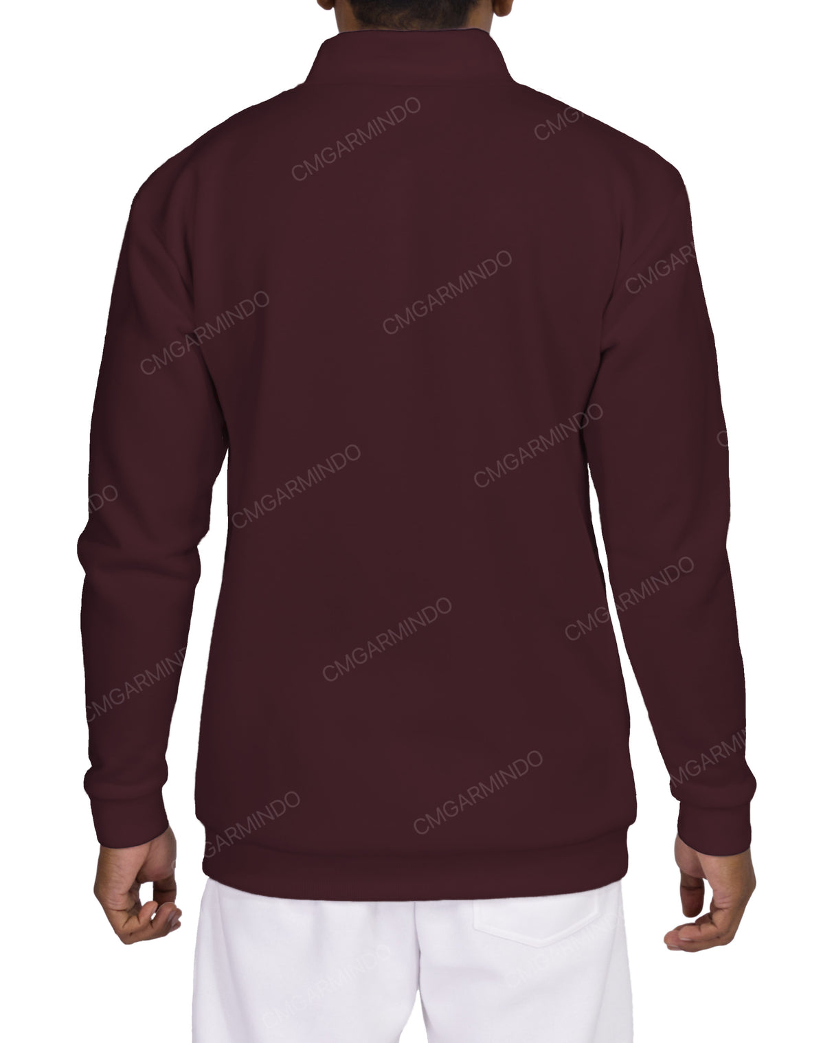 1/4 Zip High Neck Sweatshirt