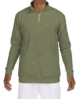 1/4 Zip High Neck Sweatshirt