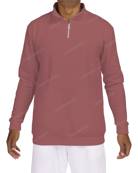 1/4 Zip High Neck Sweatshirt