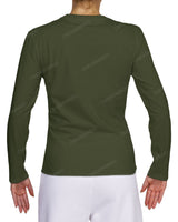 Fitted Long Sleeve Crew Neck T-Shirt