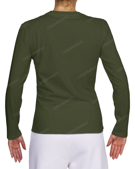 Fitted Long Sleeve Crew Neck T-Shirt