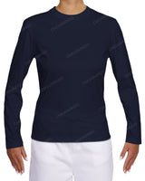 Fitted Long Sleeve Crew Neck T-Shirt