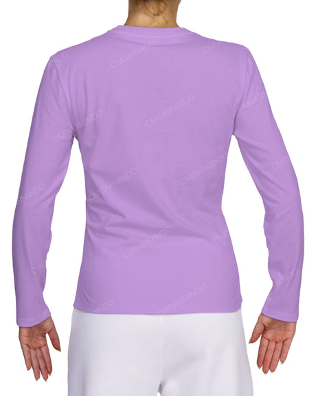 Fitted Long Sleeve Crew Neck T-Shirt
