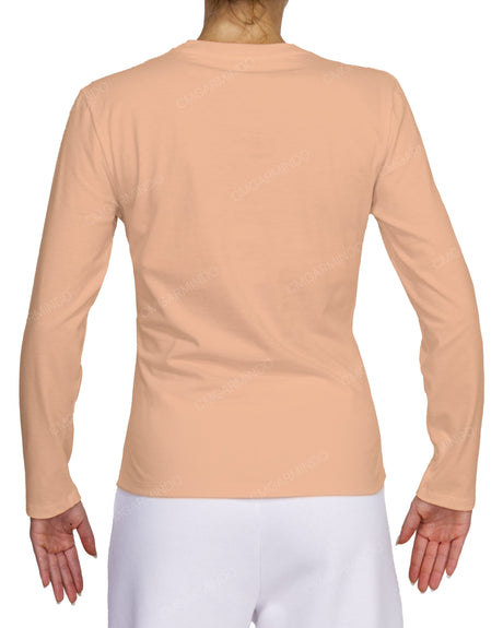 Fitted Long Sleeve Crew Neck T-Shirt