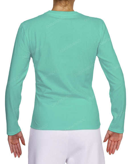 Fitted Long Sleeve Crew Neck T-Shirt