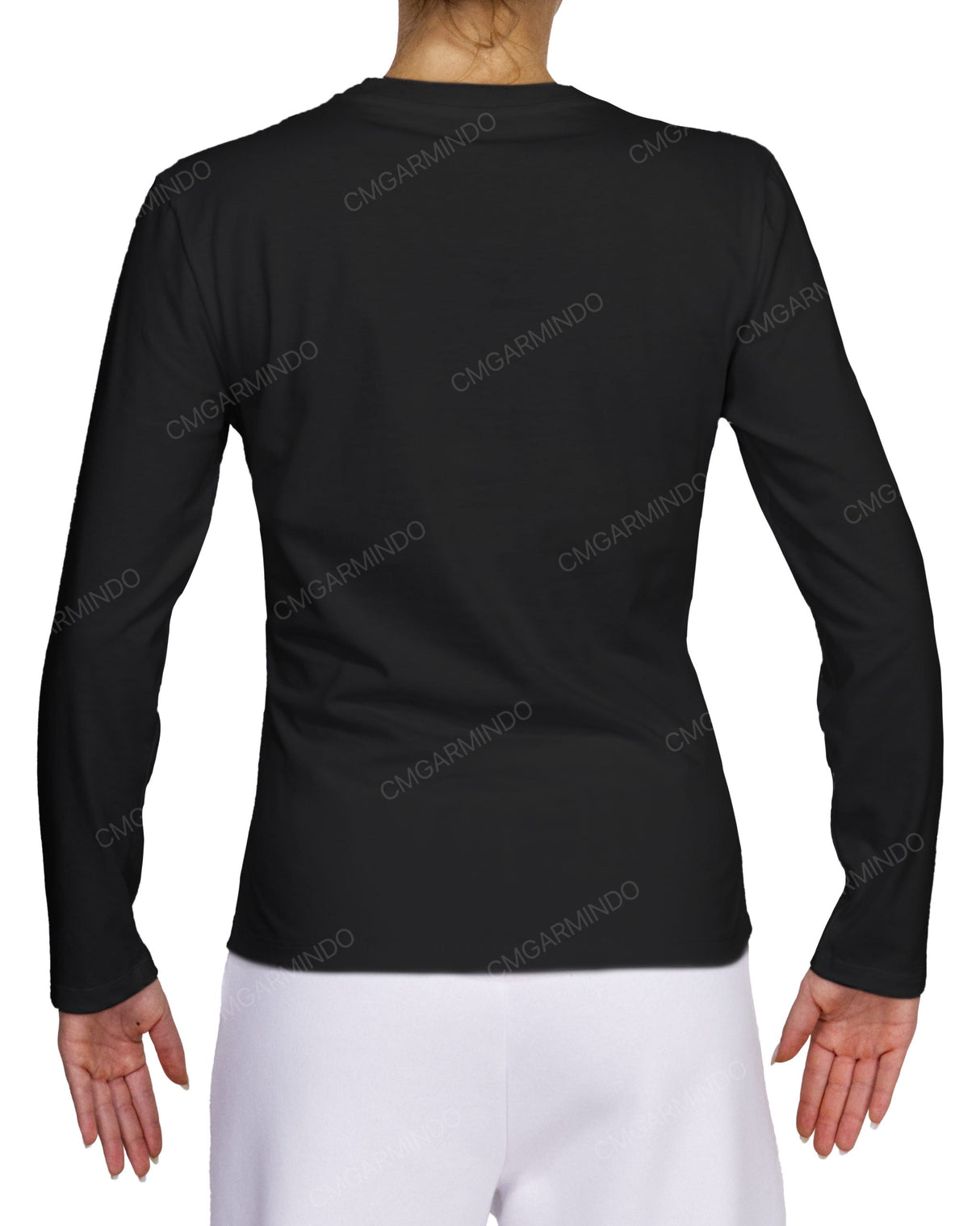 Fitted Long Sleeve Crew Neck T-Shirt