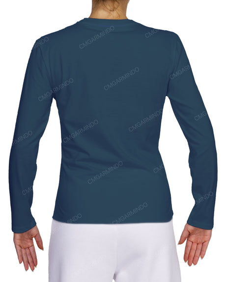 Fitted Long Sleeve Crew Neck T-Shirt